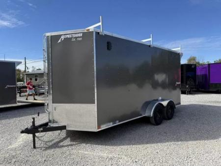 New 2027 Homesteader Trailer 7X16 OHV LADDER RACKS/RAMP DOOR (SPOILER) Cargo / Enclosed Trailer