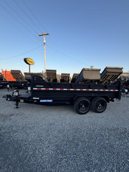 New 2027 Sure-Trac 7x14 HD Low Profile Telescopic Dump Trailer