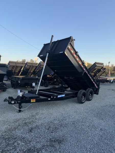 New 2027 Sure-Trac 7x14 HD Low Profile Telescopic Dump Trailer