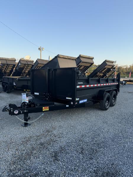 New 2027 Sure-Trac 7x14 HD Low Profile Telescopic Dump Trailer