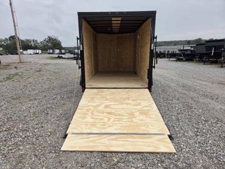 New 2027 Rock Solid 7X14 TANDEM 7K CARGO W/.080 EXTERIOR BLACKOUT TRIM 7FT HEIGHT ALUMINUM WHEELS & RAMP DOOR