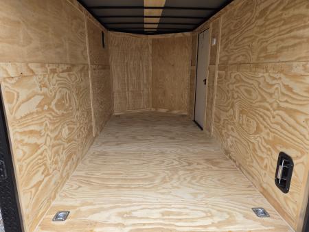 New 2027 Rock Solid 7X14 TANDEM 7K CARGO W/.080 EXTERIOR BLACKOUT TRIM 7FT HEIGHT ALUMINUM WHEELS & RAMP DOOR