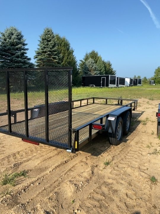 New 2027 AMO 6.4X16 2 BRK Landscape Trailer