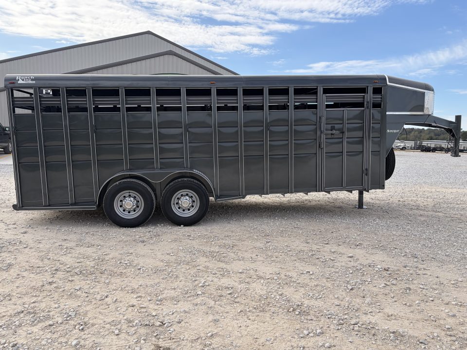 New 2027 Calico Trailers RANCH KING GN 6'8X20 Stock / Stock Combo Trailer