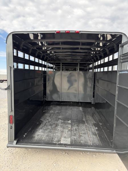 New 2027 Calico Trailers RANCH KING GN 6'8X20 Stock / Stock Combo Trailer