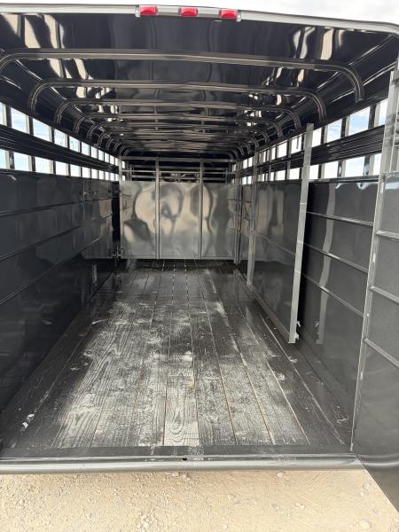 New 2027 Calico Trailers RANCH KING GN 6'8X20 Stock / Stock Combo Trailer