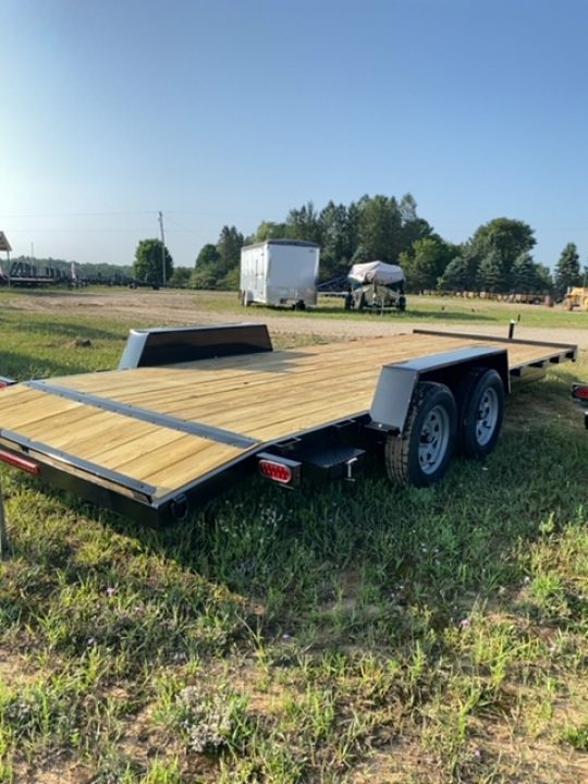 New 2027 AMO 83"X16' 2- BRAKE Car Hauler 7K
