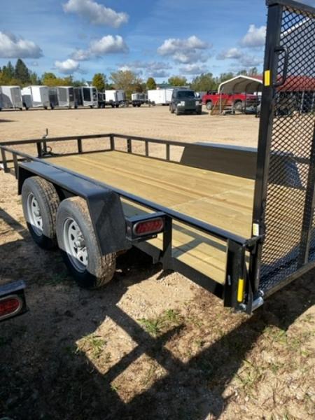 New 2027 AMO 7K TANDEM 6.4X14 1 BRAKE Landscape Trailer