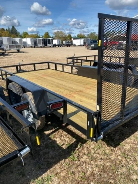 New 2027 AMO 7K TANDEM 6.4X14 2 BRAKE Landscape Trailer