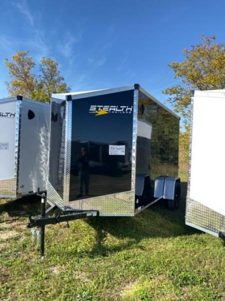 New 2026 Stealth Trailers 6X12 BLACK 6' 6  Cargo / Enclosed Trailer