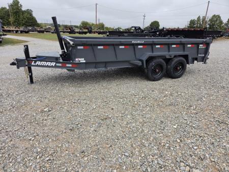 New 2027 Lamar 83X16 TANDEM TELESCOPIC DUMP W/8K AXLES & 24" SIDES