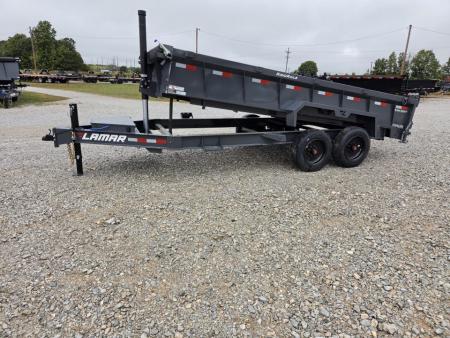 New 2027 Lamar 83X16 TANDEM TELESCOPIC DUMP W/8K AXLES & 24  SIDES