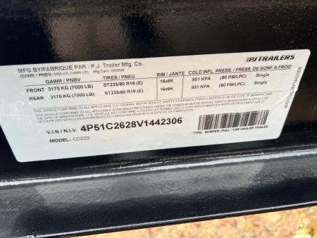 New 2027 PJ Trailers 22' CD Equipment Equipment Trailer