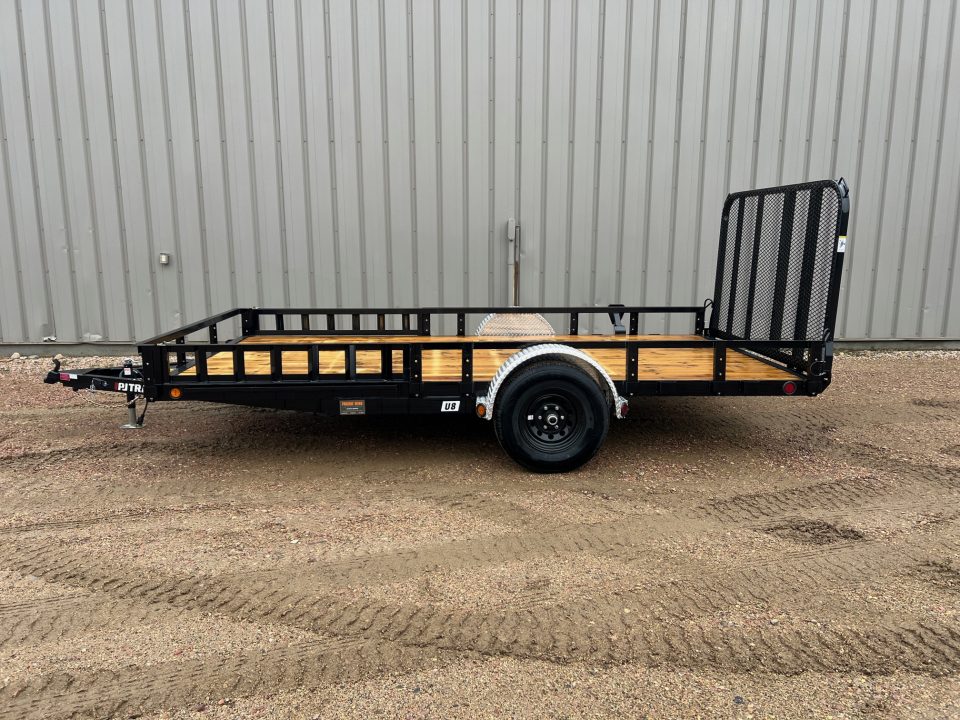 New 2027 PJ Trailers 14' ATV Utility U8 5K Axle Utility Trailer