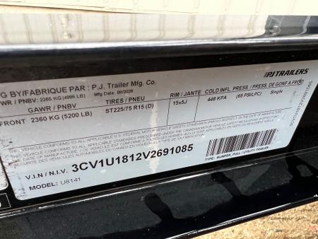 New 2027 PJ Trailers 14' ATV Utility U8 5K Axle Utility Trailer