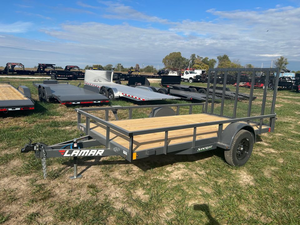 New 2027 Lamar 77x12 3K Utility w/ 4' Ramp Gate