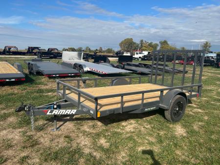 New 2027 Lamar 77x12 3K Utility w/ 4' Ramp Gate