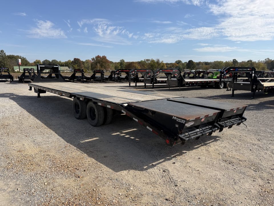 Used 2022 PJ 102"X36' 25.9K GVWR Gooseneck Flatbed Trailer
