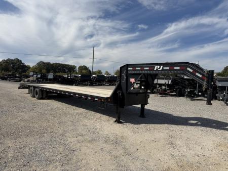 Used 2022 PJ 102 X36' 25.9K GVWR Gooseneck Flatbed Trailer