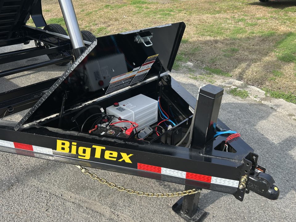 New 2027 Big Tex 14TDX Dump Trailer, 7x14, 7ga Floor, Hydraulic Jack, Swing Tarp , 6-Stage Telescopic, 14-Ply Tires