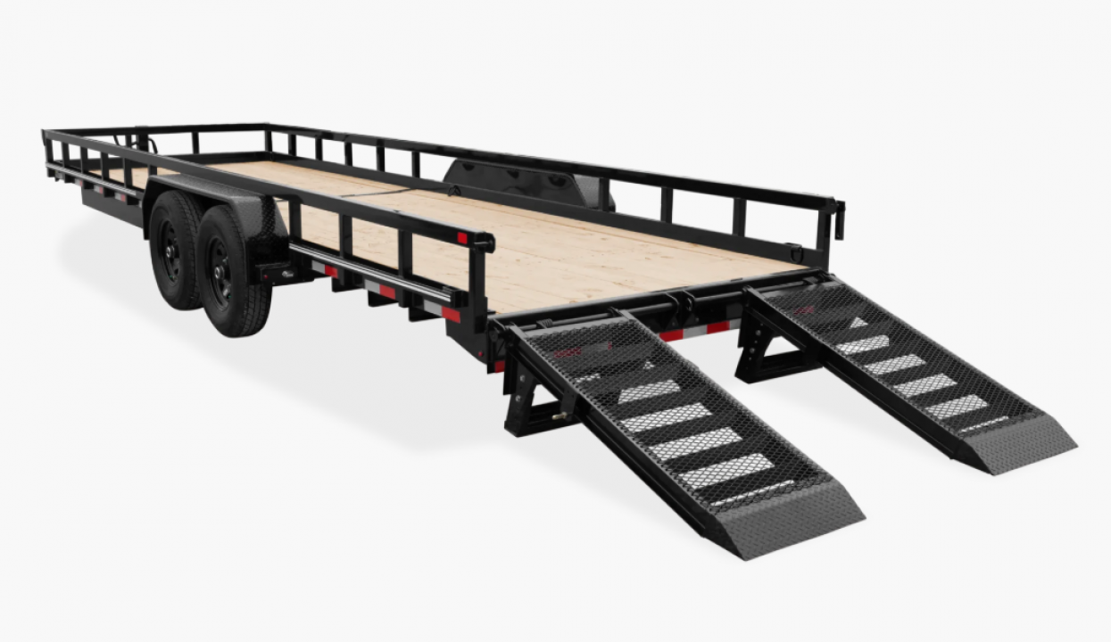 New 2027 CAM Superline 24' HD Lo Pro Equipment / Utility Hauler w/ Tube Top Rail