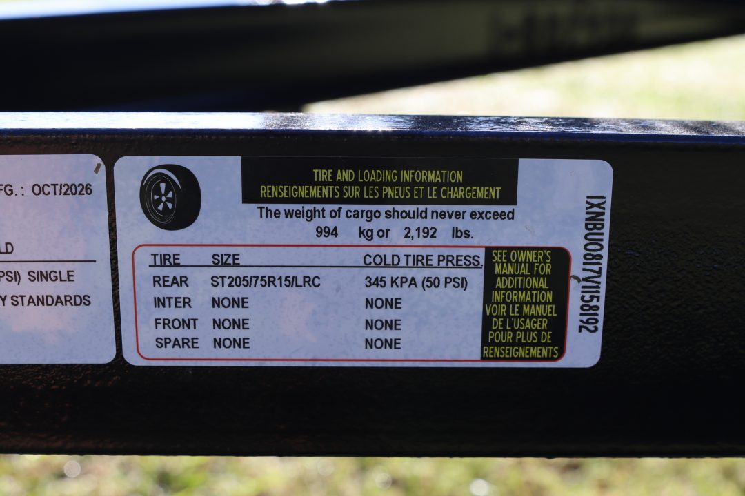 New 2027 5X8 Triple Crown Utility Trailer