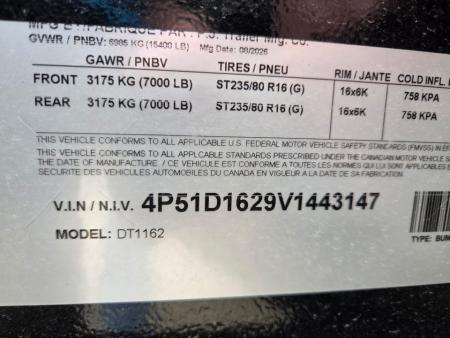New 2027 PJ Trailers DT116 Dump Trailer