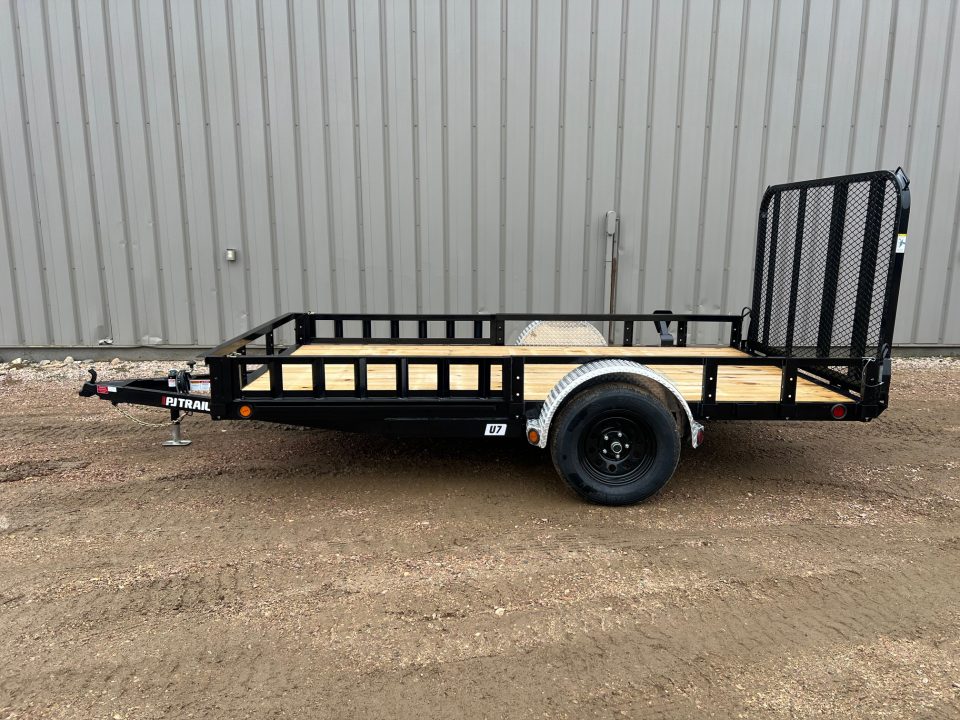 New 2027 PJ Trailers 12' ATV Utility U7 Utility Trailer