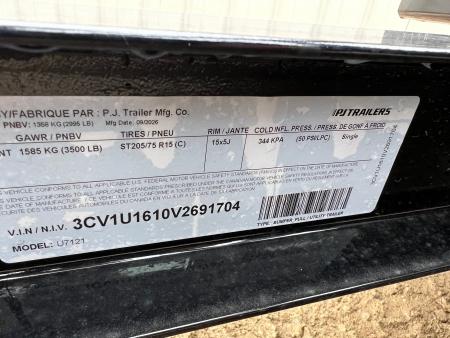 New 2027 PJ Trailers 12' ATV Utility U7 Utility Trailer
