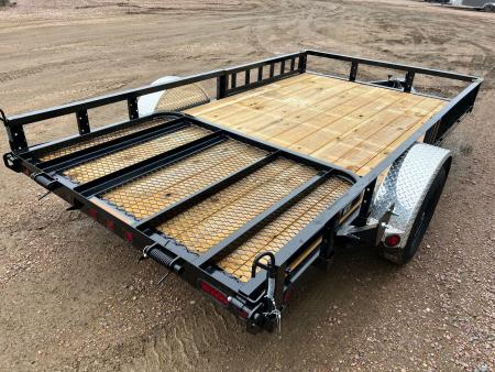 New 2027 PJ Trailers 12' ATV Utility U7 Utility Trailer