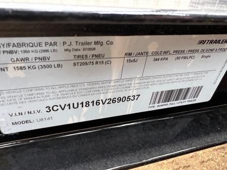 New 2027 PJ Trailers 14' ATV Utility U8 Utility Trailer
