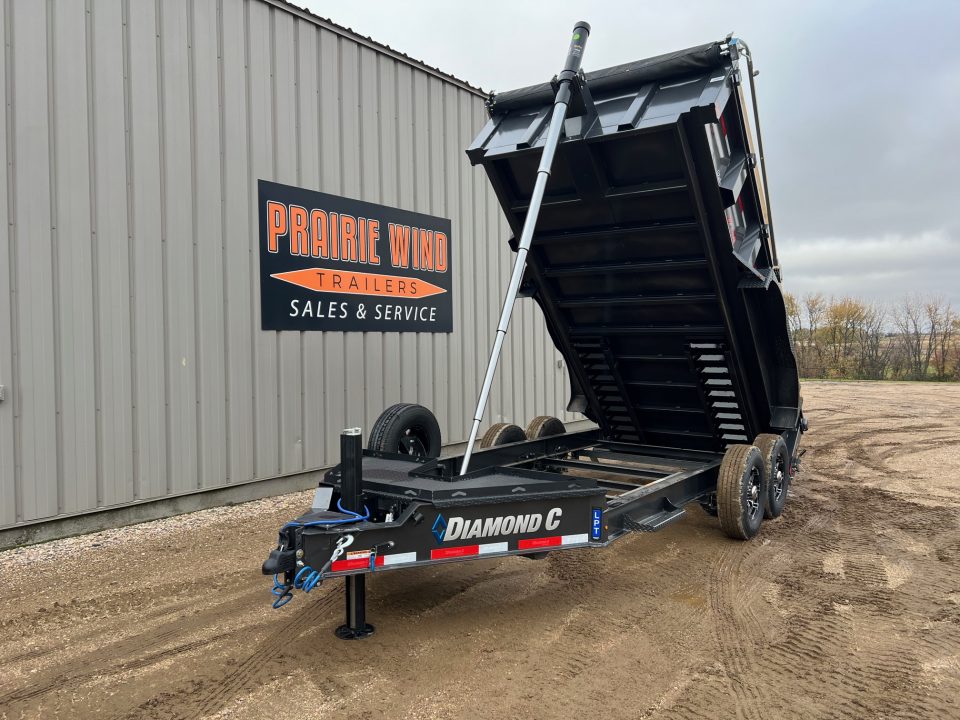 New 2027 Diamond C Trailers 14' LPT207 Telescopic Dump Trailer