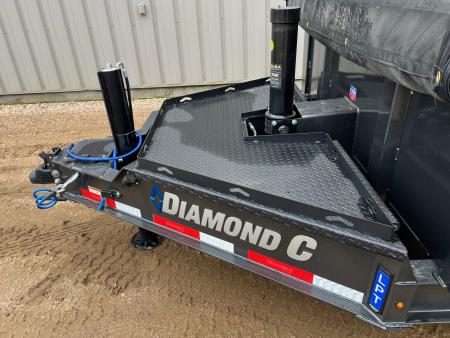 New 2027 Diamond C Trailers 14' LPT207 Telescopic Dump Trailer