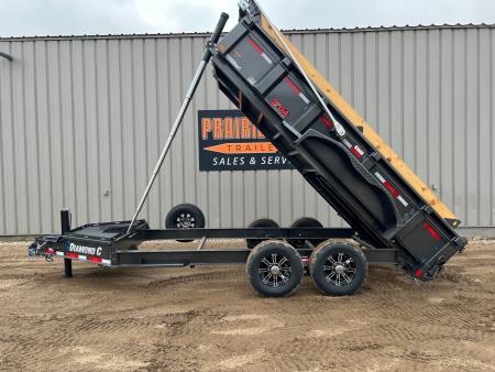 New 2027 Diamond C Trailers 14' LPT207 Telescopic Dump Trailer