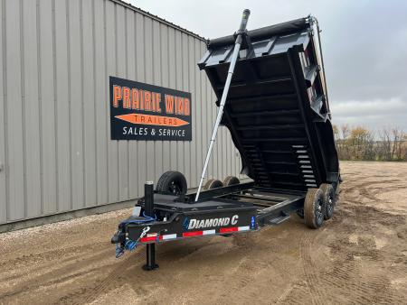 New 2027 Diamond C Trailers 14' LPT207 Telescopic Dump Trailer