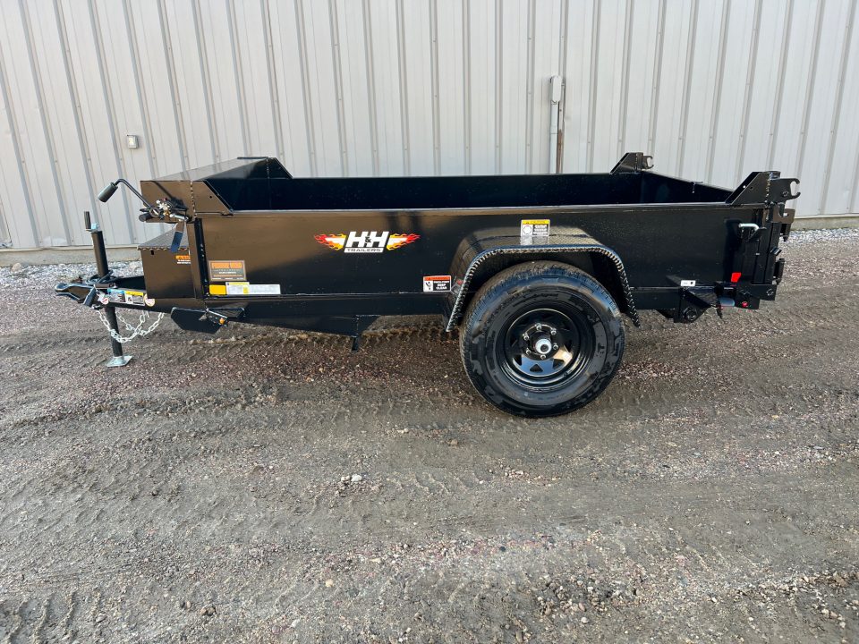 New 2027 H&H Trailers 8' Utility Dump Trailer