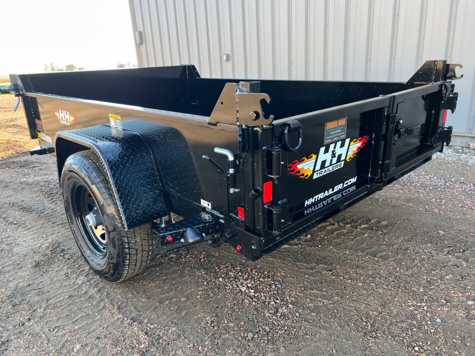 New 2027 H&H Trailers 8' Utility Dump Trailer
