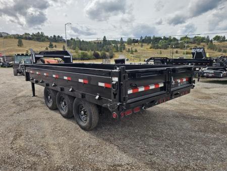 New 2027 Iron Bull 96"x16' 21k Deckover Gooseneck Dump Trailer