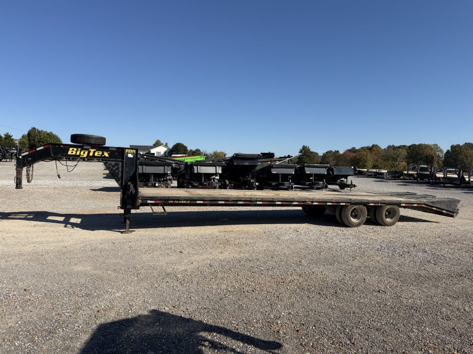 Used 2013 Big Tex 102"X33' 22K Gooseneck Flatbed Trailer