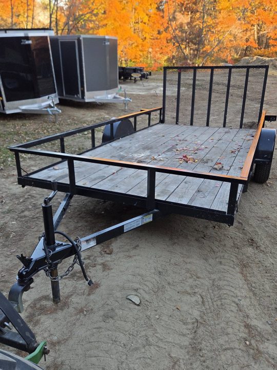Used 2023 Premier Trailers Inc. 7x14 utility trailer with spring assisted rear gate used Utility Trailer