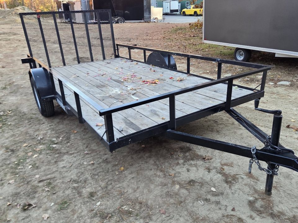 Used 2023 Premier Trailers Inc. 7x14 utility trailer with spring assisted rear gate used Utility Trailer