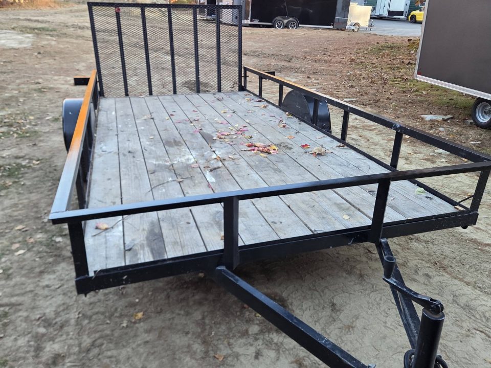 Used 2023 Premier Trailers Inc. 7x14 utility trailer with spring assisted rear gate used Utility Trailer
