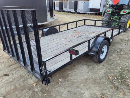 Used 2023 Premier Trailers Inc. 7x14 utility trailer with spring assisted rear gate used Utility Trailer