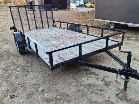 Used 2023 Premier Trailers Inc. 7x14 utility trailer with spring assisted rear gate used Utility Trailer