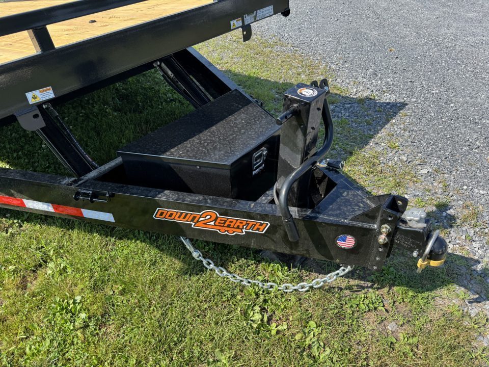 New 2027 Down 2 Earth Trailers DTE8222WCHT7B Equipment Trailer 14K POWER TILT DECK, 22 FOOT, SALE ON NOW
