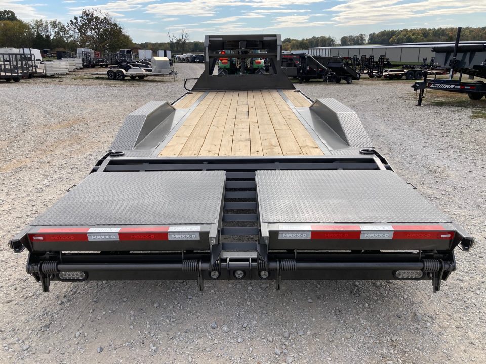 New 2027 MAXX-D 102x24 TANDEM 22K GN W/ 5' DOVE, MAX RAMPS & DRIVE OVER FENDERS Equipment Trailer