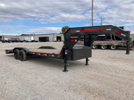 New 2027 MAXX-D 102x24 TANDEM 22K GN W/ 5' DOVE, MAX RAMPS & DRIVE OVER FENDERS Equipment Trailer