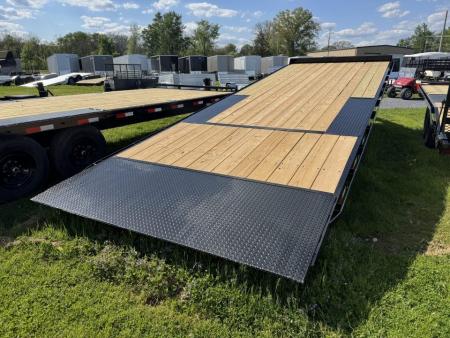 New 2027 Down 2 Earth Trailers DTE824DOT7B Equipment Trailer 14K POWER TILT DECK, 24 FOOT