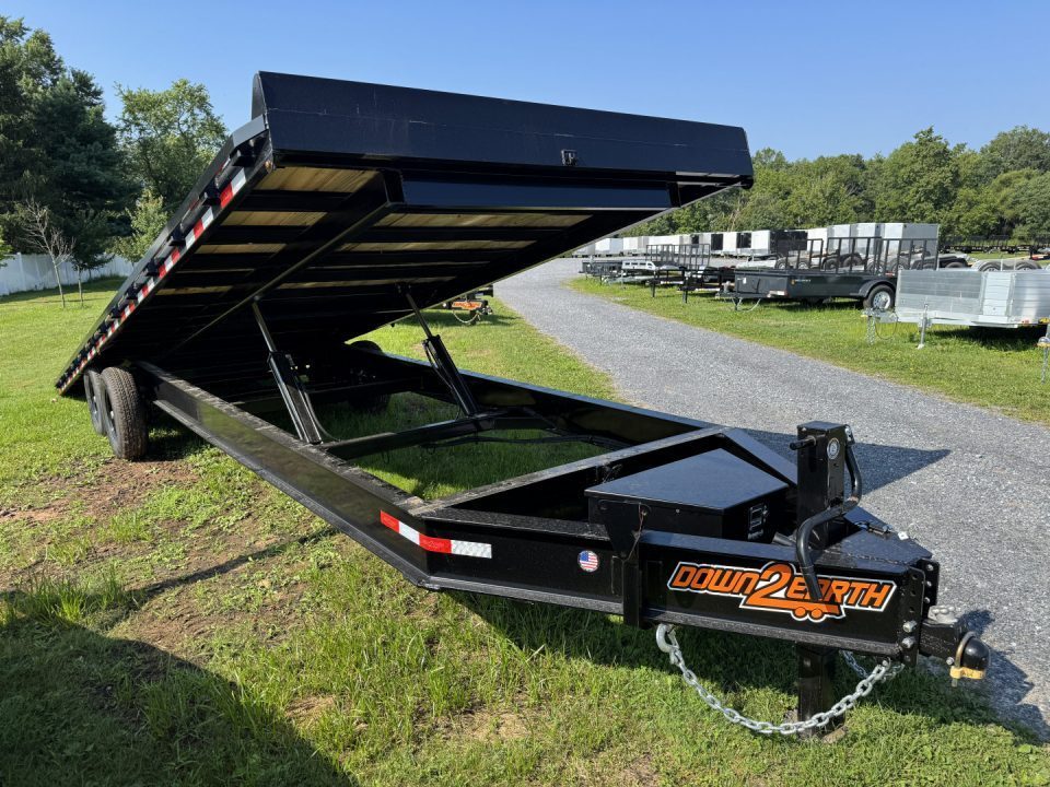 New 2027 Down 2 Earth Trailers DTE826DOT7B Equipment Trailer 14K POWER TILT DECK, 26 FOOT, ON SALE NOW