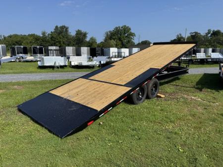 New 2027 Down 2 Earth Trailers DTE826DOT7B Equipment Trailer 14K POWER TILT DECK, 26 FOOT, ON SALE NOW